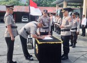Serah Terima Jabatan di Lingkup Polres Sangihe