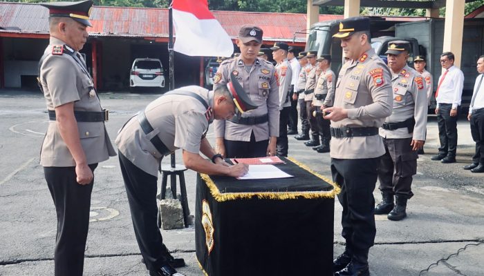 Serah Terima Jabatan di Lingkup Polres Sangihe