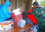 Tanggap Bencana, Kodim 1301/Sangihe Kerahkan Babinsa Bantu Warga Terdampak Longsor dan Banjir di Tamako