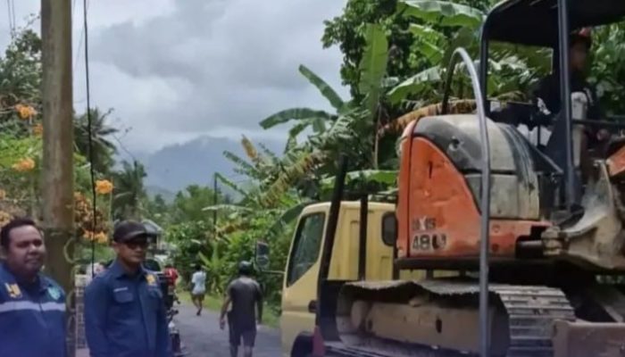 PUPRD Langsung Turun Tangan Penanganan Darurat Pasca Bencana Banjir Dan Tanah Longsor Yang Melanda Sangihe