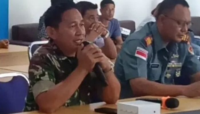Kodim 1301/Sangihe Hadiri Rapat Koordinasi Pemindahan Sementara Aktivitas Pelabuhan Tahuna