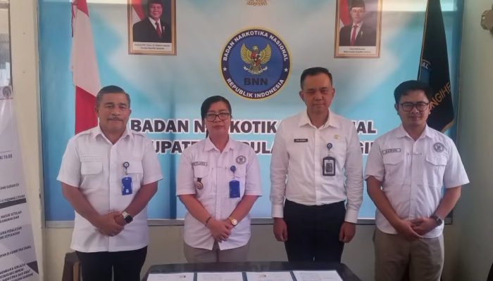 Penandatanganan MOU Penanganan Rehabilitasi Medis Antara BNNK Kepulauan Sangihe dan RSD. Liung Kendage Tahuna