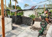 Progres RTLH 1 Capai 24 Persen, Satgas TMMD ke-130 Kodim 1301/Sangihe Lanjutkan Plesteran Dinding Rumah