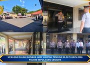 Peringatan Hari Sumpah Pemuda ke-98 Tahun 2026 Di Lingkungan Polres Kepulauan Sangihe